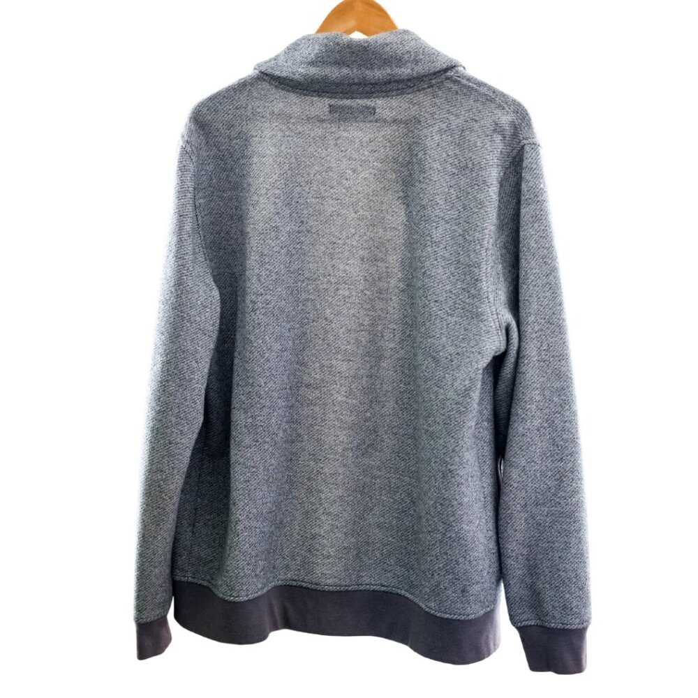 Banana Republic Men’s Large Gray Snap Front Cardigan Jacket Sweater - Picture 9 of 11
